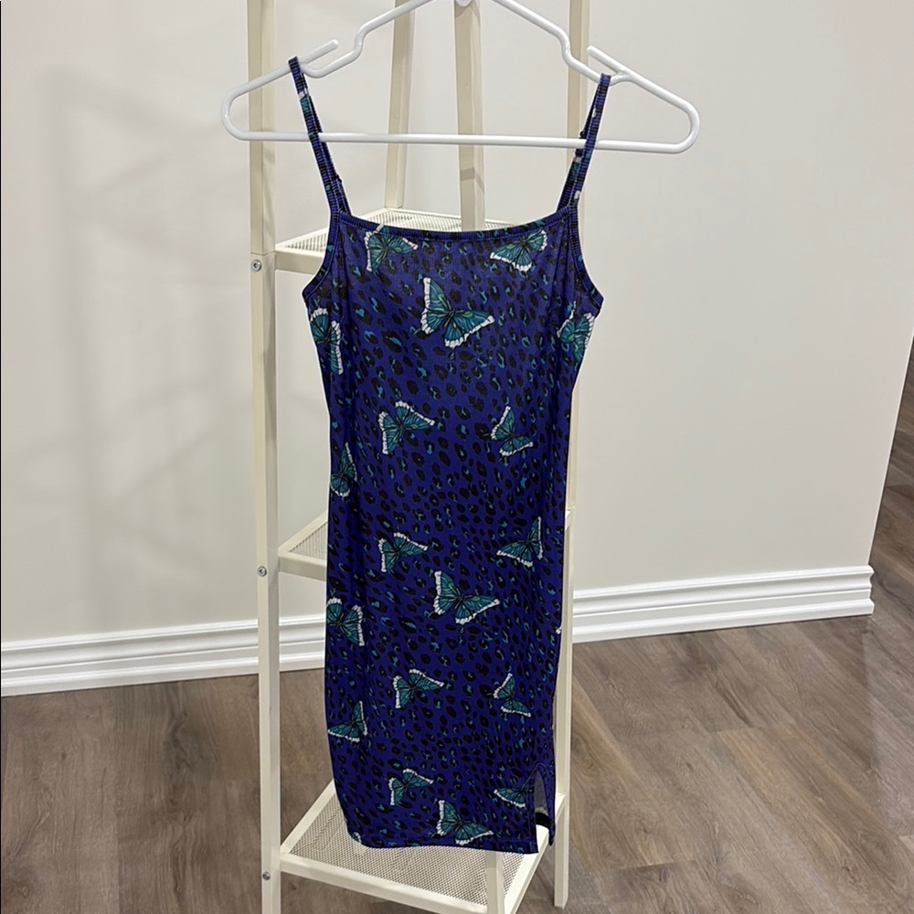 Butterfly Patterned Women's Dress